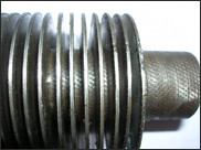 G' type and Plain type finned tubes samples